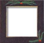 Matte Black With Pine Boughs Frame (image for) Matte Black With Pine Boughs Frame
